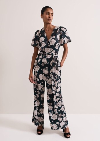 Phase Eight Myron Floral Wide Leg Jumpsuit Multicolor USA | 7106983-HS